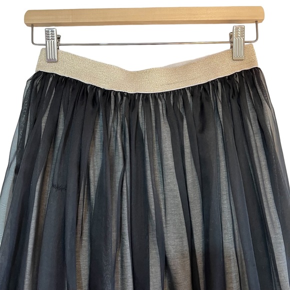 Sylvian Heach chiffon layered viscose a-line midi skirt Sz M excellent condition - Picture 8 of 15